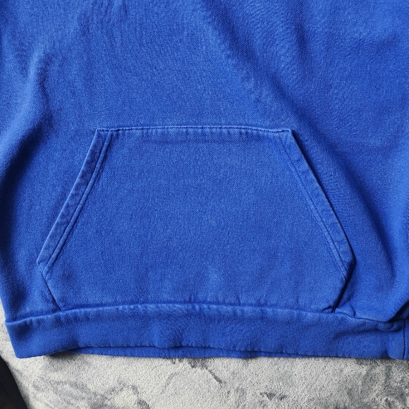 Adidas Men's Essential 3 Stripe Pullover Hoodie, Color: Blue, Size: M - Picture 5 of 9